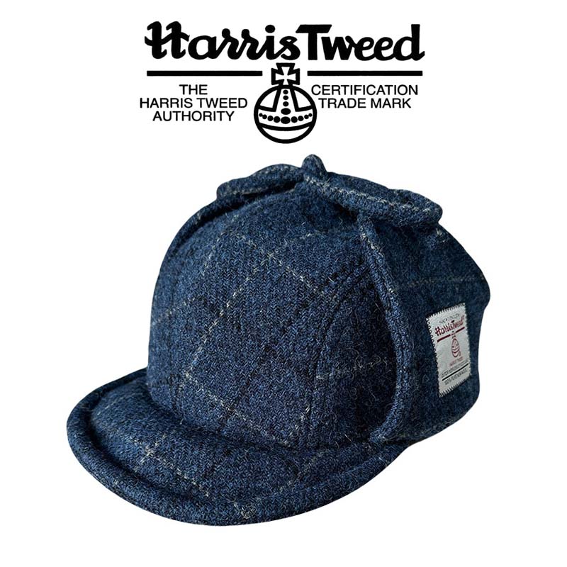 Trapper Hat Ear Flap - Erkekler Kadınlar Harris Tweed Trapper Pilot