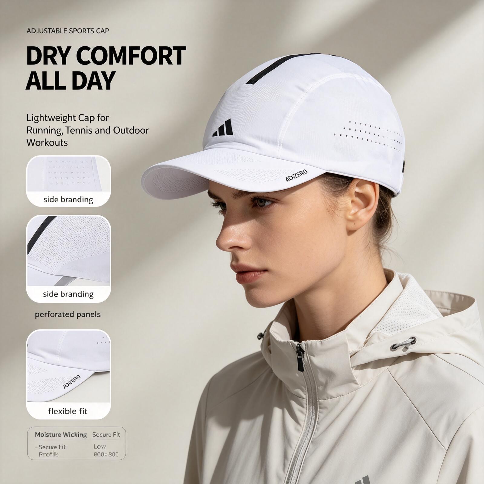 Adidas Beyaz Koşu Şapkası Hafi - Running Cap Lightweight incelemesi ve fiyatı