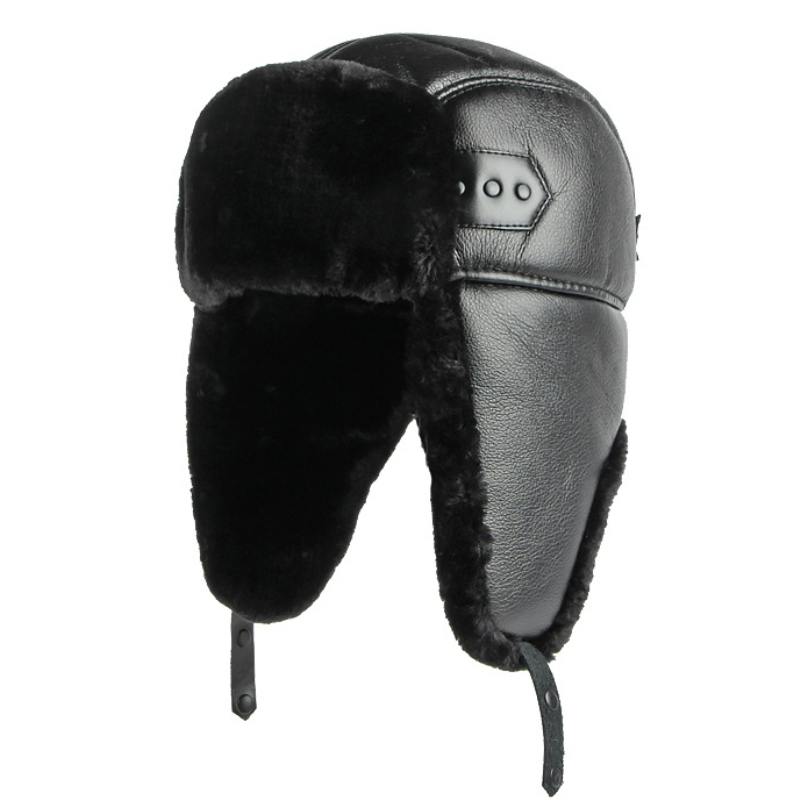 HT4002 yeni PU deri rus şapka  - Trapper Hat Ear Flap incelemesi ve fiyatı