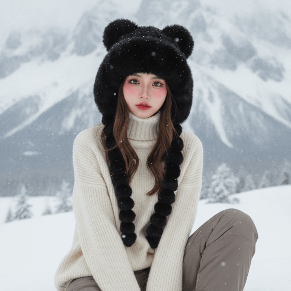 Polar Astarlı Ponponlu Örgülü  - Trapper Hat Ear Flap incelemesi ve fiyatı