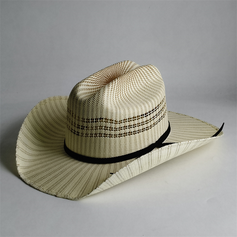 Renkli Kıvrımlı Kenarlı Hasır  - Cowboy Hat Straw incelemesi ve fiyatı