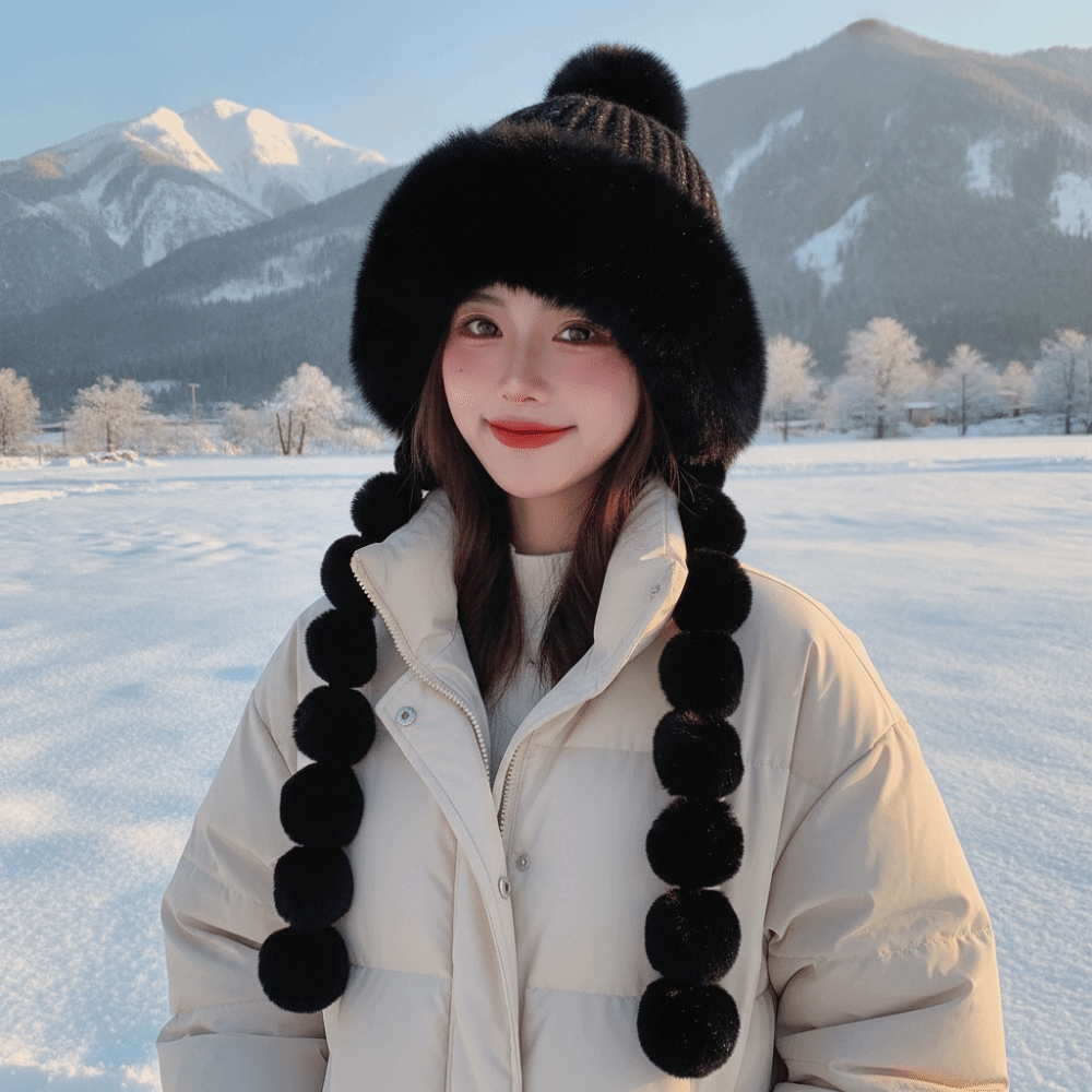 Polar Astarlı Ponponlu Örgülü  - Trapper Hat Ear Flap incelemesi ve fiyatı